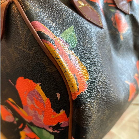 Louis Vuitton STEPHEN SPROUSE Monogram Limited edition Floral Speedy 30 - Picture 8 of 16